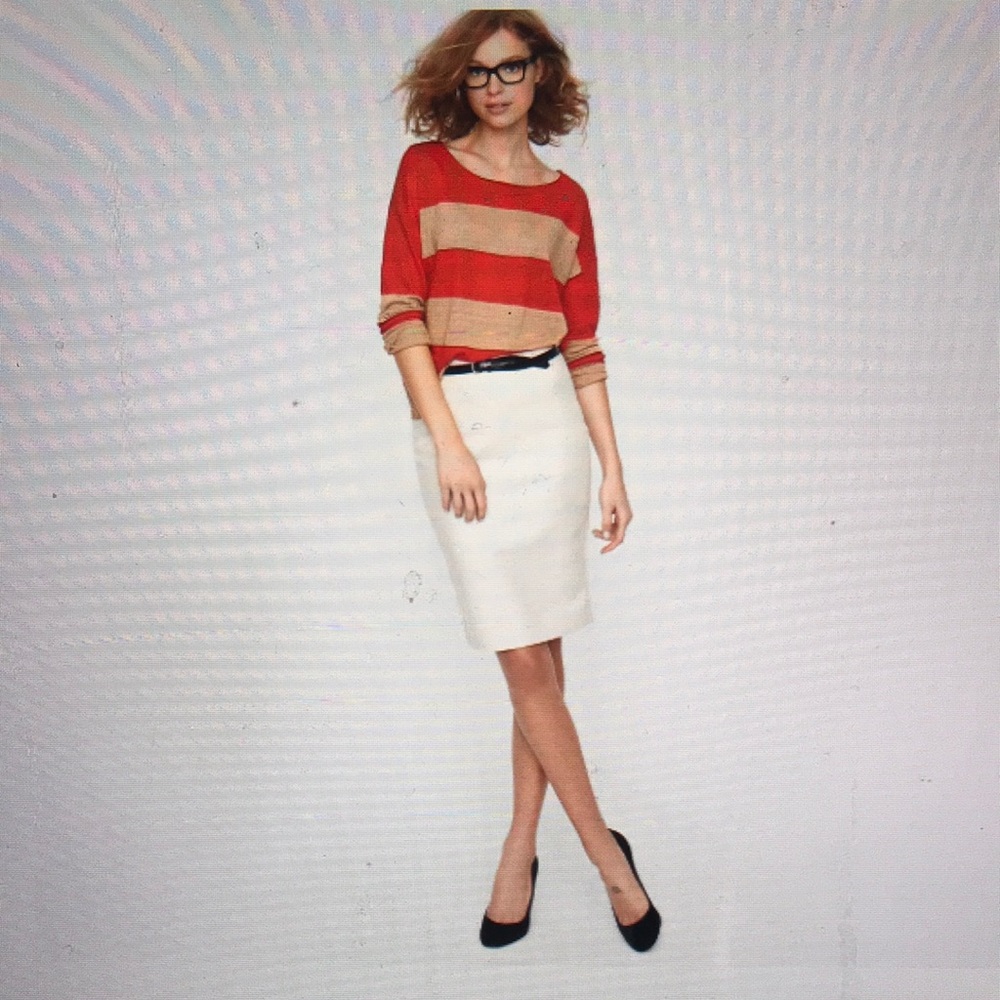 Jcrew No.2 pencil skirt in double-serge cotton